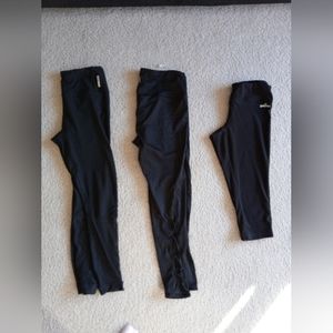 Lot of 3 black leggings